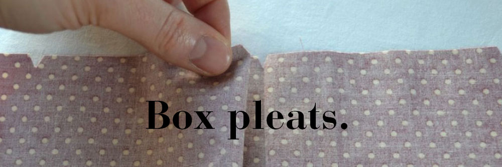 box-pleats